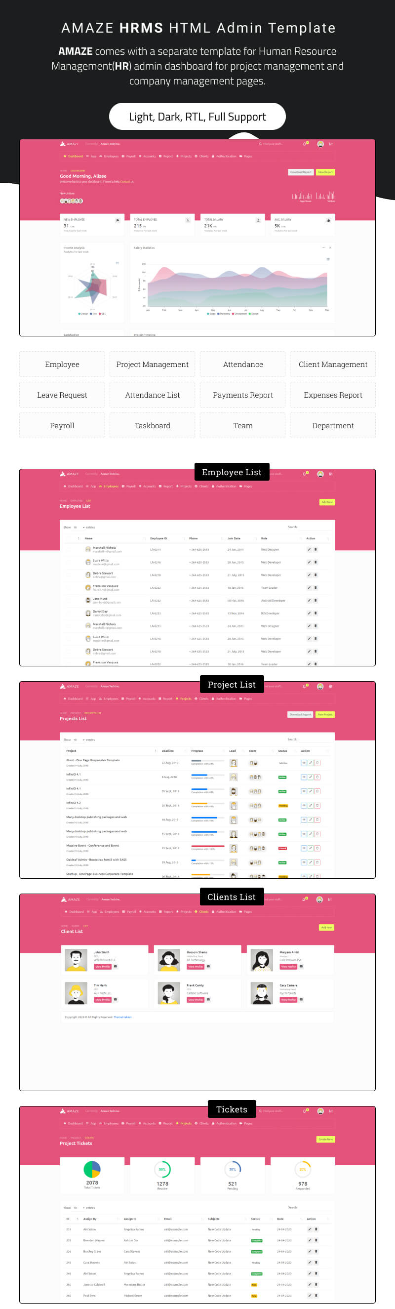 Amaze - Multipurpose Admin Template ui kit