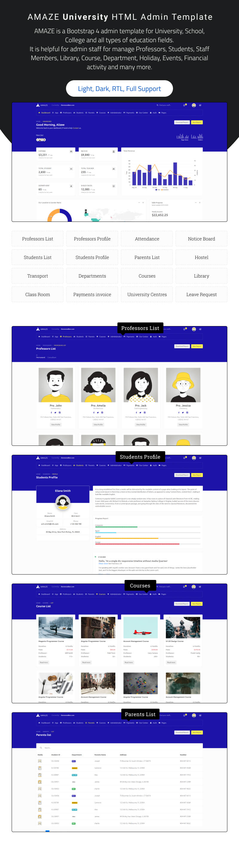Amaze - Multipurpose Admin Template ui kit
