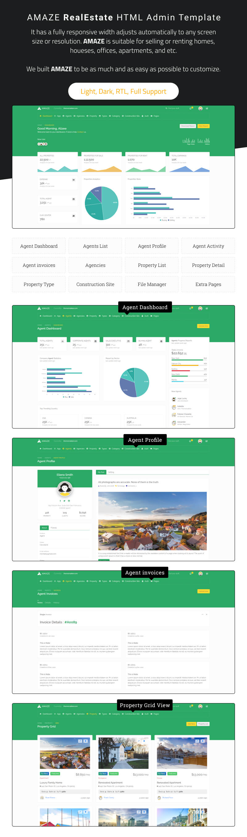 Amaze - Multipurpose Admin Template ui kit
